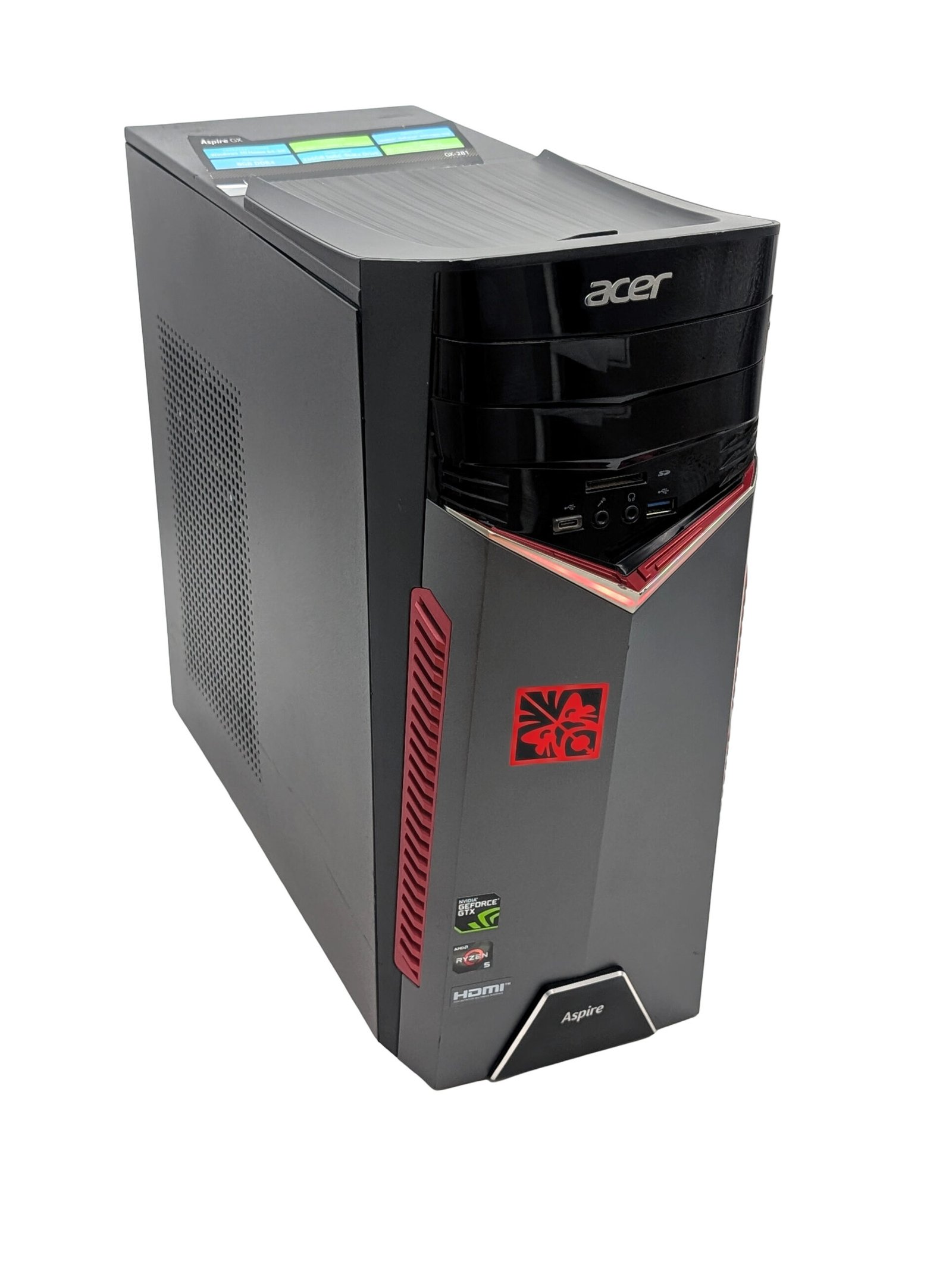 Acer Aspire GX-281/Ryzen 5-1400/16GB/256GB/GTX 1060 3GB (AUFBEREITET)