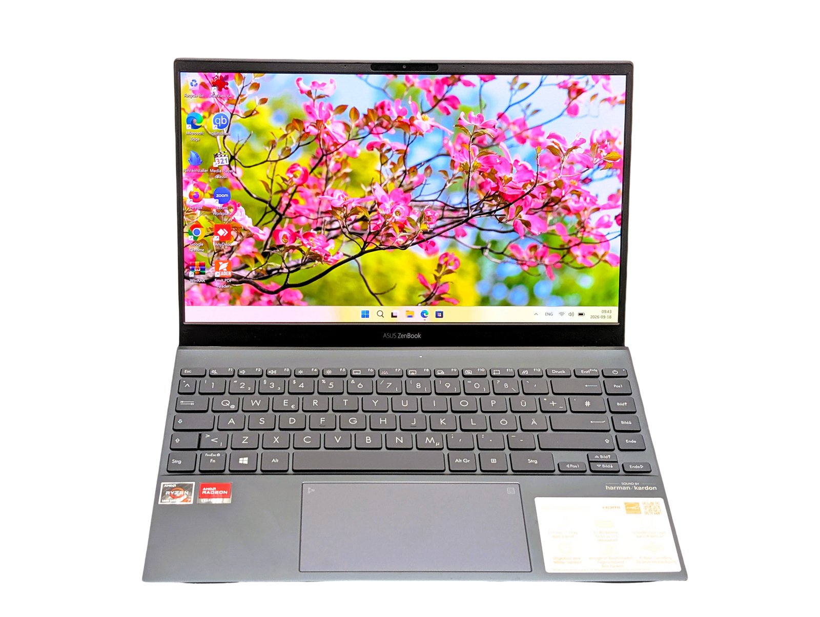 ASUS ZenBook 13/Ryzen 7 5800U/16GB/256GB (GENERALÜBERHOLT)