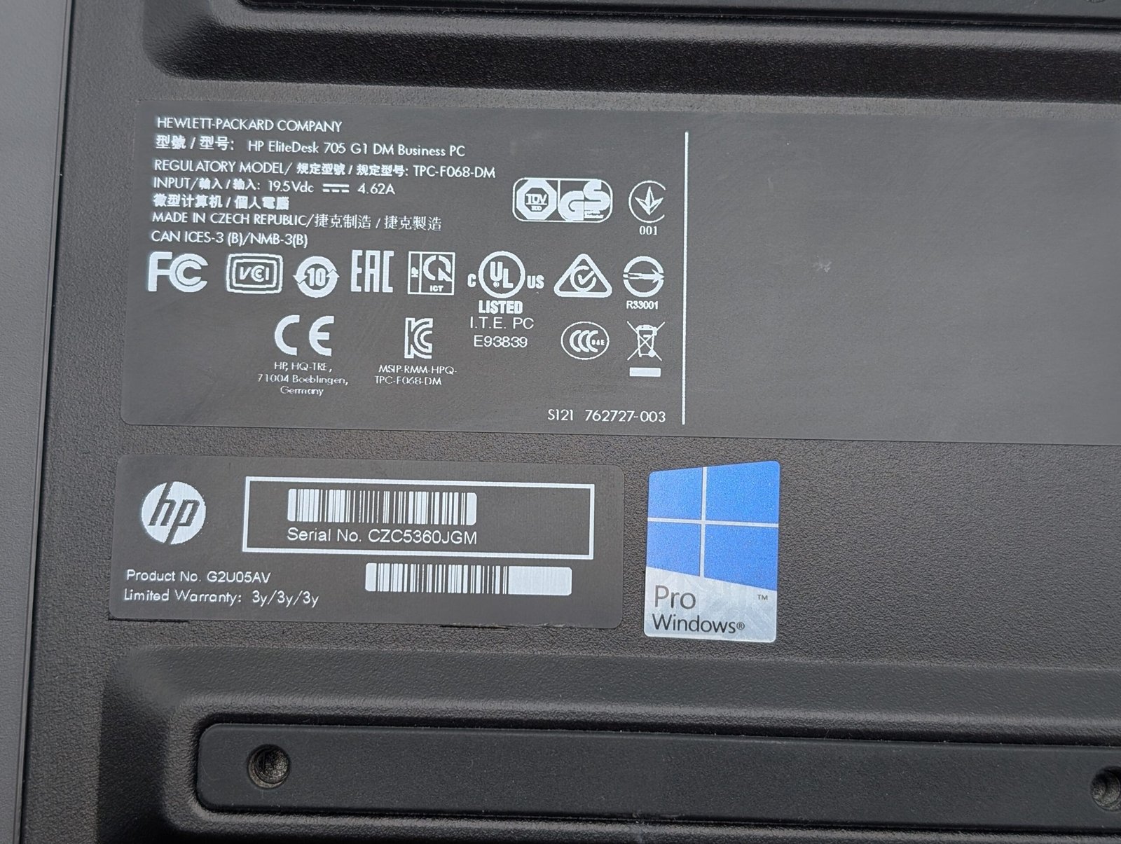 HP EliteDesk 800 G1 DM/i5-4570T/16GB/250GB (GENERALÜBERHOLT) (Kopija)
